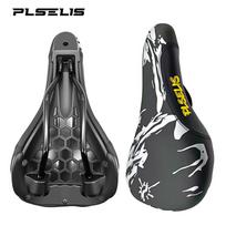 PLSELIS MTB Bike Saddle, PU Leather Surface, Nylon Base, Soft Sponge Padding. 290g Lightweight, Comfortable for Long Rides. PVC balta