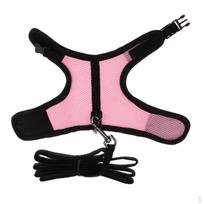 Reguliuojamas naminio triušio pavadėlio vaikščiojimas Pink S