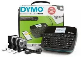 Spausdintuvas DYMO LabelManager Executive 640CB, AZERTY, D1, Tiesioginis terminis / Terminio perkėlimo, 15 mm/sek., Laidinis ir belaidis, Juoda