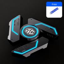 SCIONE Luminous Fingertip Gyro Luminous Finger Decompression Artifact Advanced Decompression Boy Toy Limited Edition Black Technology Fingertip Gyro