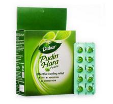 Dabur Pudin Hara Pearls 10 Pearls x 12 Strips | Ayurvedic Relief For Indigestion, Gas, Acidity & Stomach Ache | Natural Cooling Digestive Aid