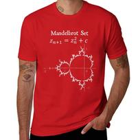 Mandelbrot Set Fractal Chaos Theory Math Physics Design Black Background T-Shirt cute tops mens graphic t-shirts anime S