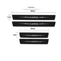 4 vnt. Automobilio durų slenksčio apsauginės lipdukai Plokštelės lipdukai Skoda VRS Octavia Rapid Kamiq Karoq Kodiaq Fabia Scala Superb For KAROQ