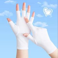 Milin Summer Thin Half-Finger Motorcycle Gloves for Women Universal balta