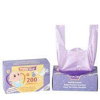 Baby Disposable Diaper Bags Easy-To-Tie Tabs Diaper Sacks with Lavender Scented Diaper Disposal one size violetinė