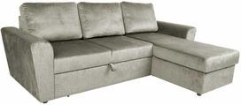 Home4You Kampinė sofa-lova INGMAR, smėlio spalvos