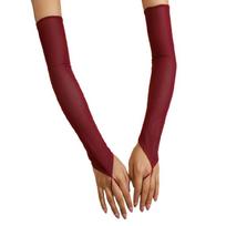 Trendy Long Sheer Gloves Stretchy Tulle Arm Sleeves Armwear For Bridal Shower Outfit and Women Theatrical Performances