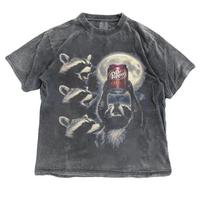 Funny Raccoon Shirt – Raccoon Dr Pepper Moon Graphic Tee Vintage Size S3XL Unisex T-Shirt L