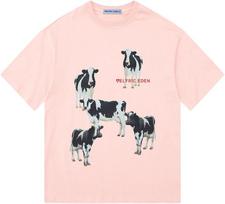 Aelfric Eden Dairy Cow Print Tee Vintage Oversize Shirts Summer Unisex Casual Harajuku Top Tshirt S įvairiaspalvis