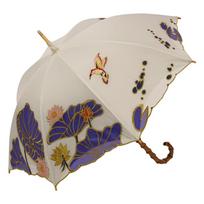 Long Suitable for Both Sunny and Rainy Organza UV Complete Sun Heat Keyan Flower Collaboration with Artist Hideki Kimura Chinoiserie ModernWomen's