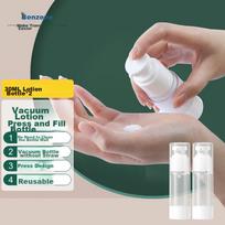 Banzheni Vacuum Travel Dispenser Bottles for Cosmetics, Face Cream, Shower Gel, Shampoo And Lotion, Pump Dispenser, 30ml, Set of 2