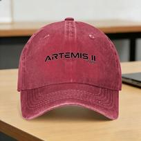 Artemis II Launch Back to the Moon  Sun Baseball Cap  Casual FeUnisex Unisex Washed Trucker Hat Tennis Skate Baseball Caps Gift One Size