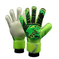 Neslystančios futbolo vartininko pirštinės Spalvingos latekso futbolo pirštinės Futbolo vartininko pirštinės suaugusiems vaikams green-style 2 size 6