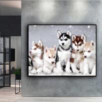5D „pasidaryk pats“ deimantų tapyba Šunų rinkinys Visas deimantinis siuvinėjimas Mozaikos menas Kalnų krištolų paveikslas dekoro dovana Full Round 20x30cm