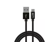 Winner Group WG - SUPER CHARGE duomenų perdavimo kabelis iš USB-C į USB-A, 1 metras, 5 A, juodas