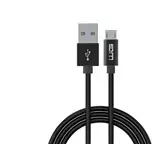 Winner Group WG - Datový kabelis Micro USB na USB-A, 1 metr, s prodlouženým konektorem, juoda