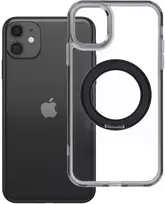 Oem Originalus „iPhone 11“ dėklas su apvaliu stovu, suderinamas su „MagSafe“ ir juodas