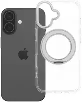 Oem Originalus „iPhone 17“ dėklas, apvalus stovas, suderinamas su „MagSafe“, permatomas