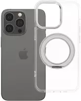 Oem Originalus „iPhone 13 PRO“ dėklas su apvaliu stovu, suderinamas su „MagSafe“ ir skaidriu dangteliu.
