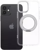 Oem Originalus „iPhone 12“ dėklas, apvalus stovas, suderinamas su „MagSafe“, permatomas
