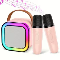 ATL ZS55A Rinkinys karaoke bluetooth głośnik + 2x mikrofon rožinė