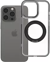 Oem Originalus „iPhone 13 PRO“ dėklas su apvaliu stovu, suderinamas su „MagSafe“ ir juodas