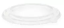 Multi Plastikinis dangtelis „Verive“ apvalus PET Ø185 mm, skaidrus rudo kraft popieriaus salotų dubenėliui, 50 vnt./pak. - (50 vnt.)