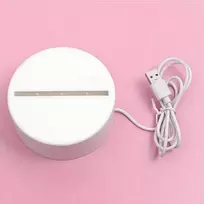Lampka Meilės širdelių 3D iliuzijos naktinė lemputė vaikų miegamajam dovanų USB