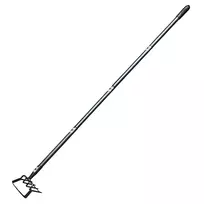 Motyka Kaplūnas su metaline rankena, sodo grėblys, 4 dalys su žnyplėmis, 160 cm