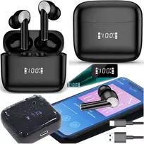 Słuchawki Ausinės Belaidės „Bluetooth“ sportinės ausinės, skirtos bėgimui su „Powerbank“ mikrofonu