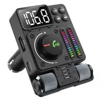 Transmiter Automobilinis siųstuvas FM radijas Bluetooth 5.3 PD 30W įkroviklis