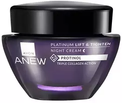 Avon „Anew Platinum“ trigubo kolageno poveikio naktinis stangrinamasis kremas 50 ml