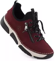 Patogūs moteriški bordo batai Rieker 45973-36