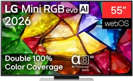 Televizorius LG 55MRGB87B3B 55" (139 cm) 4K Mini RGB evo Smart TV | LG