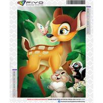 Bambi 5D deimantinė tapyba Disney pilna deimantinė siuvinėjimo animacija PASIDARYK pats kalnų krištolo paveikslai kryželiu siuvinėjimo rinkiniai rankdarbiai namų dekoras Round 20x30cm