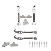 Reliable Stainless Steel Car Racing Mount Bonnet Hook Pin Lock Kit with Easy  and Flexible Spring Clip One Size