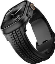 Rubber Watchband For Apple Watch Band Ultra 3 2 1 49mm Sports Silicone Bracelet For iWatch 11 10 9 8 SE 46mm 45mm 44mm Men Strap 44mm 45mm 46mm