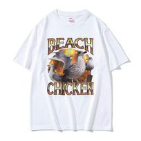 Funny Beach Chicken Seagull Humor Style T-shirt Fashion Trend Meme Graphic Tee Shirt Men Women Cotton O-Neck T Shirt S