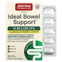 Jarrow Formulas Vegan Ideal Bowel Support 10 Billion CFU Veggie Capsules, 30 Count 30 pcs - 1 ea