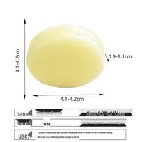 Water-Soluble Thread Wax for Cross-Stitch - Pure Beeswax Lubrication Tool for Silk & Cotton Threads with Box orange