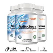 Pslalae Natto ekstraktas, Serai peptidazės kapsulės, Sudėtinga fermentų formulė, Imuniteto palaikymas, Kasdienė priežiūra suaugusiems 120*3