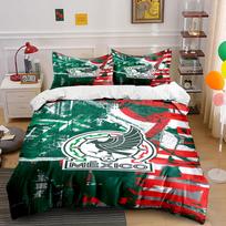 Eagle, soccer ball,  Mexico . Bedding sets Duvet cover sets Duvet covers Pillowcases(1*Duvet Cover 2*Pillowcases without duvet insert) 135x200cm