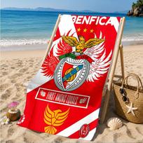 Ben-fica Football Club Printed Microfiber Beach Towel, Soft And Absorbent, Quick-Dry, Ideal for Summer Travel, Beach Essential, Swimming Pool 70cmx140cm(27x55inch)