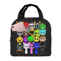 Custom S-Sprunkies Insulated Lunch Bag for Women Men Resuable Music Game Cooler Thermal Bento Box Office Picnic Travel One Size