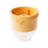 Apvalus ledo rutulių gaminimo silikoninis ledo formos indas viskiui, kokteiliams, burbonui, sferinis ledo kubelių padėklas, be BPA, lengvai išimamas, sukraunamas, virtuvės būtinasis reikmuo geltona