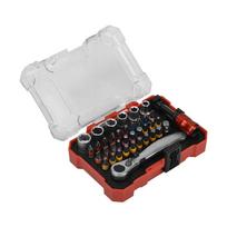 38 Pieces Anti-slip Ratcheting Wrench Tool Screwdriver Socket  Box  Hand Combination Tool Kit 1set