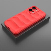 For VIVO iQOO Z11X 5G Built-in Airbag Shockproof Phone Case For IQOO Z11X Protection Shockproof Soft TPU Protective Cover Bumper For iQOO Z11X 5G raudona