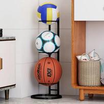 Basketball Holder, Cast Iron, Stand Display Volleyball Ball Storage Holder, Football Display Stand, Multi-Layer, Storage Shelf