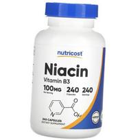 Vitamin B3, Niacin 100, Nutricost  240caps (36647074) 240caps