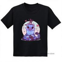 Kids T-shirt K-Pop Demon Hunters Tiger Shirt Fans Gift Toddler Girl Boy Hot Movie Print Tiger Short Sleeve T-shirt 100cm juoda